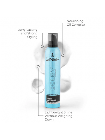 SINEP Hair Mousse Ultra Strong Boldy 250m