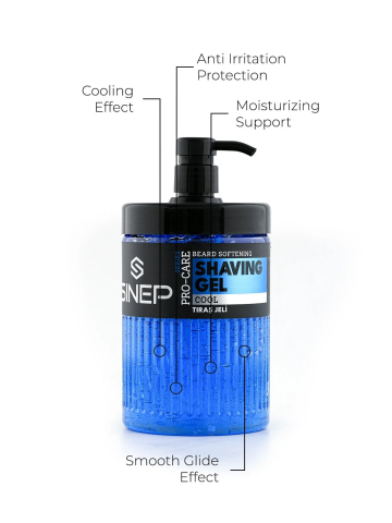SINEP Beard Softening Shaving Gel Cool Pro-Care 1000ml