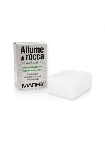 Allume di Rocca Naturale Quadrato 100g