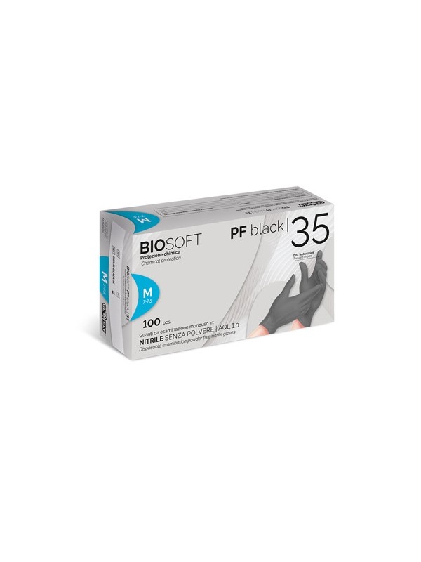 GUANTI IN NITRILE SENZA POLVERE 100pz GUANTI IN NITRILE SENZA POLVERE 100pz